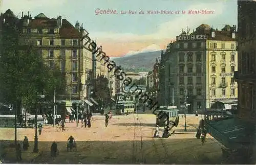 Genève - La Rue du Mont-Blanc