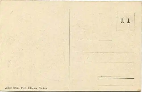 Hospice du Grand St. Bernard - Reception d´un touriste - Edition Jullien frères Genève