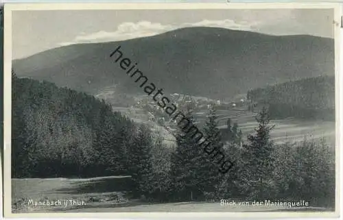 Ilmenau - Manebach - Blick von der Marienquelle - Verlag Carl Schwarz Ilmenau