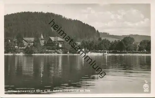 Titisee-Schwarzwald - Schwarzwald-Hotel am See - Foto-AK - Verlag Chr. Franz. Titisee