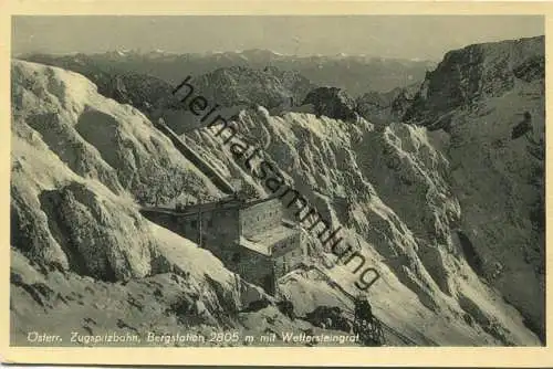 Zugspitzbahn - Bergstation mit Wettersteingrat