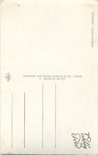 Altenahr - Sessellift - Foto-AK - Verlag Schöning & Co. Lübeck