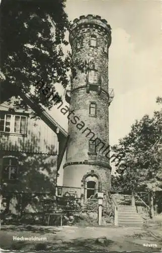 Zittauer Gebirge - Hochwaldturm - Foto-AK 1956 - Verlag Lothar Mattuscheck Görlitz