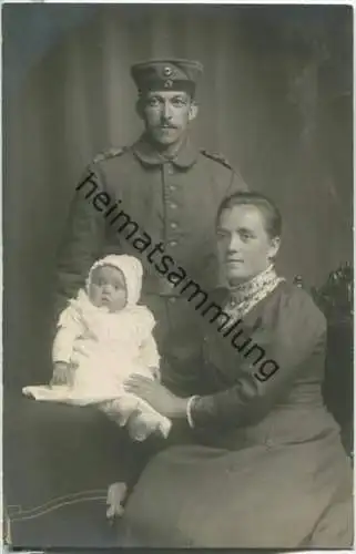 Familienfoto - Foto-Ansichtskarte - ca. 1915 - Fotograf J. W. Hornung Tübingen