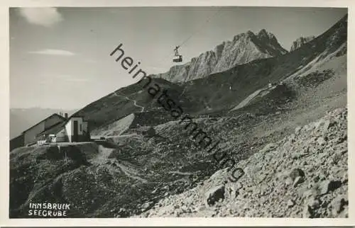 Innsbruck - Seegrube - Nordkettenbahn - Foto-AK - Verlag Ad. Künz Innsbruck