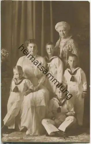 Kaiserin Auguste Victoria - Kronprinzessin Cecilie und die Prinzen
