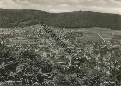Oberkochen - Luftaufnahme - Foto-AK Grossformat - gel. 1961