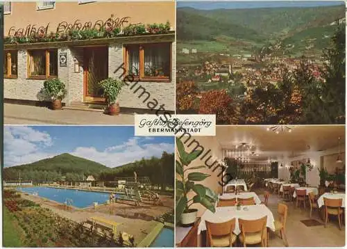 Ebermannstadt - Gasthof und Pension Resengörg Inhaber Franz Schmitt - Ansichtskarte Großformat