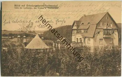 Gleschendorf - Blick auf Erholungsheim Sachsenhof - Verlag A. Hahn Gleschendorf
