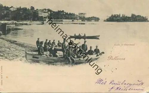 Pallanza - Isola S. Giovanni - Verlag Römmler & Jonas Dresden gel. 1898