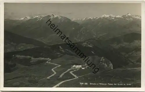 Strada a l'Albergo - Passo del Giovo / Jaufenpass - Foto-AK 30er Jahre - Edition Fränzl Bozen