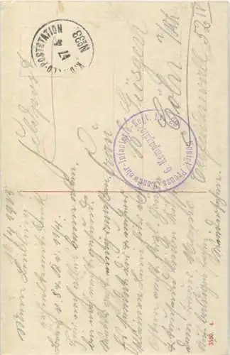 Veilchen - Maiglöckchen - Vergissmeinnicht - Feldpost - gel. 1915