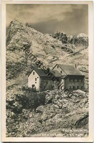 Riemannhaus - Breithorn - A. V. S. Ingolstadt - Foto-Ansichtskarte