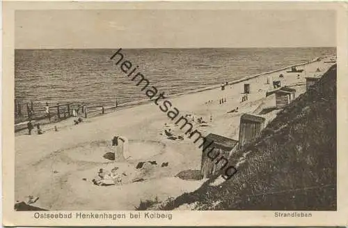 Ostseebad Henkenhagen bei Kolberg - Strandleben - Verlag Julius Simonsen Oldenburg