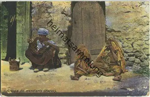 Groupe de mendiants (Maroc)