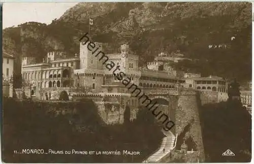 Monaco - Palais du Prince et la Montee Major - Foto-Ansichtskarte