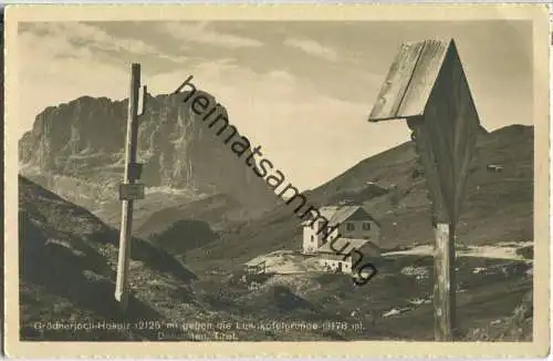 Grödnerjoch - Hospiz - Foto-Ansichtskarte