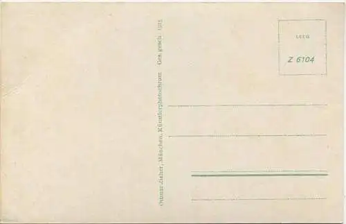 Kochel - Walchensee - Künstlerkarte E. Bernhard - Verlag Ottmar Zieher München 1925