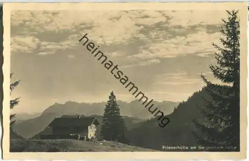 Priener Hütte - Geigelstein - Foto-Ansichtskarte