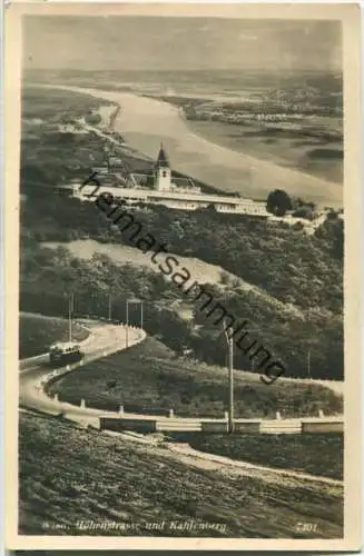 Wien - Höhenstrasse - Bus - Foto-Ansichtskarte - Postkartenverlag Donauland