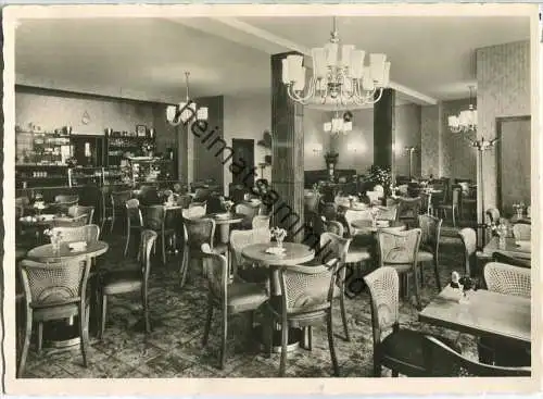 Rüdesheim - Das Kaffeehaus - Cafe Seilbahn - Inhaber J. Gundlich - Foto-Ansichtskarte - Verlag Edm. von König Heidelberg