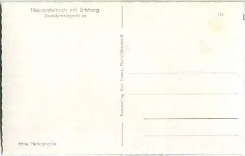 Neckarsteinach - Dampferanlegestellen - Fahrgastschiff Lohengrin - Foto-Ansichtkarte - Verlag Karl Peters Fürth