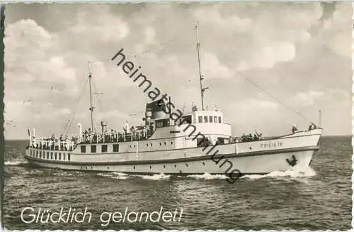 Norderney - Fahrgastschiff Frisia IV - Foto-Ansichtskarte - Verlag Dreher & Wyrwich Norderney