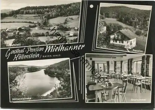 Höllenstein - Gasthof-Pension Miethanner am Höllensteinsee Post Wettzell - Foto-AK Grossformat - Verlag Foto-Eiglsprenge