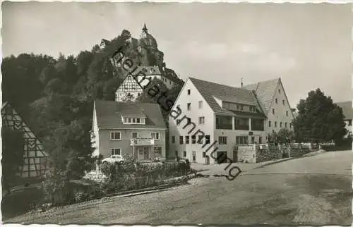 Burg Hohenstein - Gasthof Felsenburg Besitzer Werner Eckert - Foto-AK - Verlag Willy Müller Hersbruck