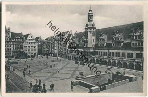 Leipzig - Markt - Altes Rathaus - Verlag D. T. V.