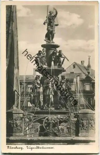 Nürnberg - Jugendbrunnen - Foto-Ansichtskarte