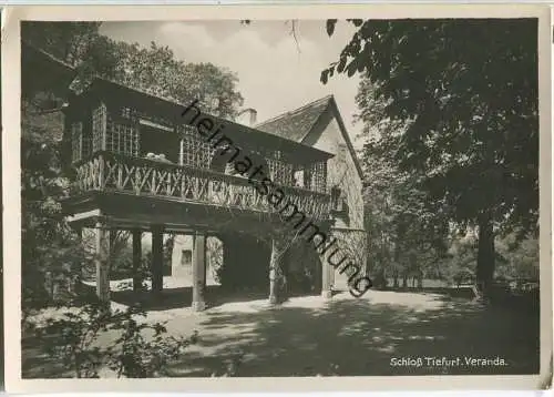 Schloss Tiefurt - Veranda - Ansichtskarte Großformat