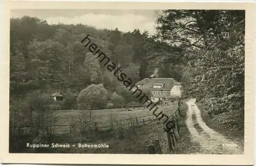 Ruppiner Schweiz - Boltenmühle - Post Binenwalde über Neuruppin - Foto-AK - Verlag Rudolf Lambeck Dahlewitz gel. 1956