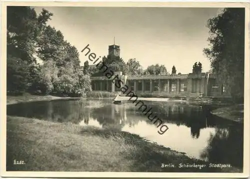 Berlin-Schöneberg - Schöneberger Stadtpark - Rathaus - Foto-AK Großformat - Photo-Verlag R. Lissner Berlin