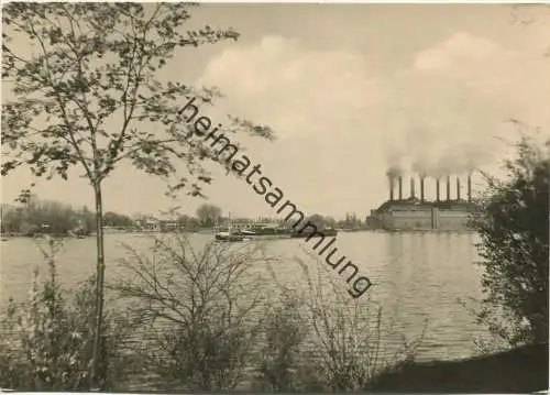 Berlin-Treptow - Blick von der Insel der Jugend auf die Spree - Foto-AK Grossformat - VEB Postkarten-Verlag Berlin