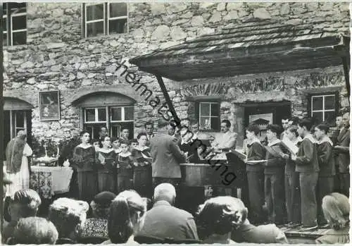 Hinterbichl - Sonntagsmesse der Wiener Sängerknaben - Foto-Ansichtskarte