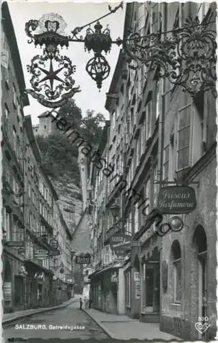 Salzburg - Getreidegasse - Foto-Ansichtskarte