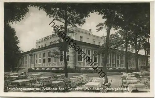 Berlin-Schmöckwitz - Rauchfangwerder am Zeuthener See - Foto-AK 30er Jahre - (Hauptgebäude) Gaststätte Waldhaus - Verlag