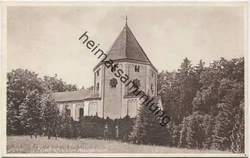 Friedrichsruh - Mausoleum - Verlag Martens Hamburg gel. 1928