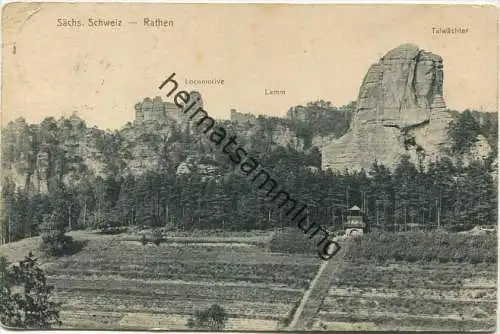 Rathen - Verlag Th. C. Ruprecht Dresden - gel. 1909