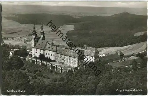 Schloss Banz - Fliegeraufnahme - Foto-Ansichtskarte
