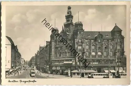 Dresden - Pragerstraße - Straßenbahn - Bus - Foto-Ansichtskarte