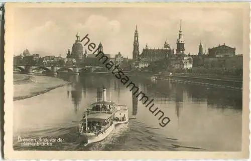 Dresden - Elbe - Fahrgastschiff - Foto-Ansichtskarte