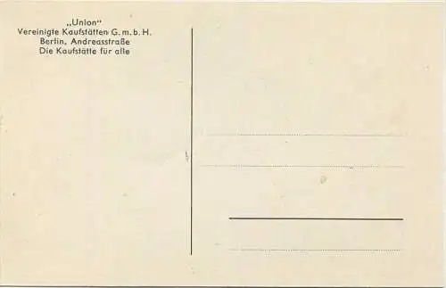 Berlin - Union Vereinigte Kaufstätten GmbH Berlin Andreasstraße