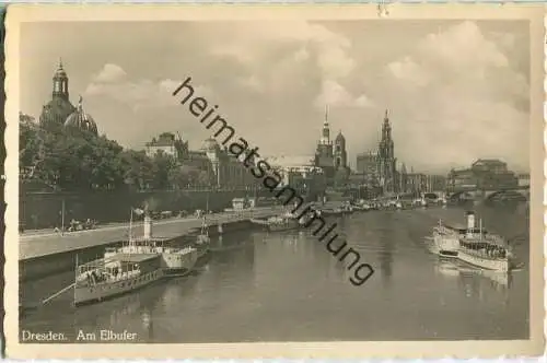 Dresden - Elbe - Fahrgastschiffe - Foto-Ansichtskarte