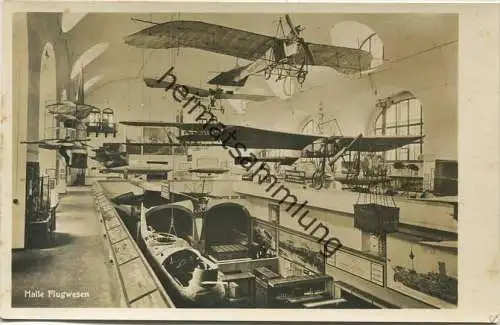 München - Deutsches Museum - Halle Flugwesen - Foto-AK - Verlag J. Lindauer München