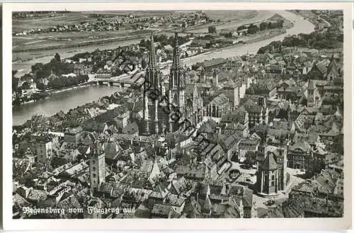 Regensburg - Luftbild - Foto-Ansichtskarte