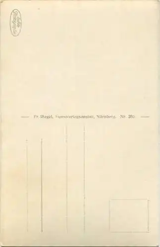 Nürnberg - Tugendbrunnen - Verlag Ludwig Riffelmacher Fürth 40er Jahre