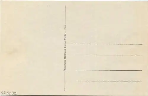 Thale - Bodetal - Blick von der Schurre - Foto-AK 30er Jahre - Verlag Hermann Leiste Thale