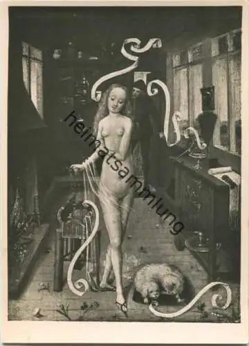 Niederrheinischer Meister - Der Liebeszauber - Leipzig - Museum der bildenden Künste - Foto-AK Grossformat